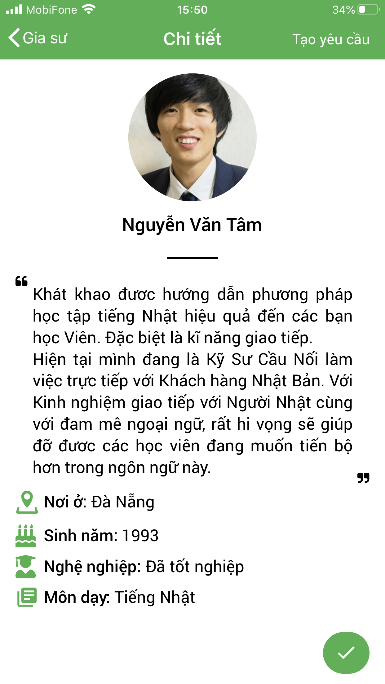 dạy kèm tiếng nhật